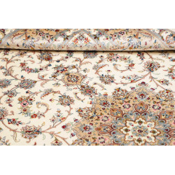 Tappeto Ghom Seta Persia 130x197 Avorio Crema B