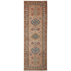 Tappeto Kazak Fine Pakistan 80x248 Beige Sabbia