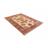 Tappeto Kazak Fine Pakistan 150x200 Crema Rosso