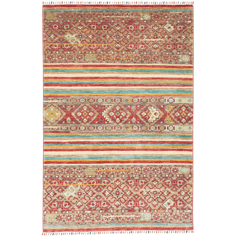 Tappeto Samarkand Pakistan 124x184 Rosso Terrac