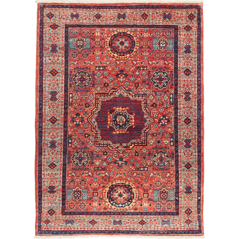 Tappeto Mamlouk Pakistan 84x120 Rosso Terracott