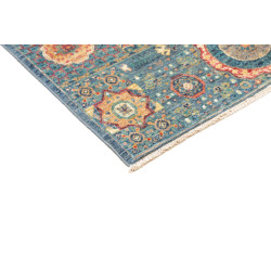 Tappeto Mamlouk Pakistan 82x125 Blu Petrolio Ar