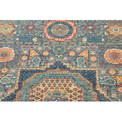 Tappeto Mamlouk Pakistan 80x126 Blu Ottanio Ara