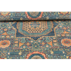 Tappeto Mamlouk Pakistan 80x126 Blu Ottanio Ara