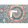 Tappeto Mamlouk Pakistan 80x126 Blu Ottanio Ara