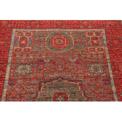 Tappeto Mamlouk Pakistan 79x127 Rosso Petrolio