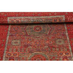 Tappeto Mamlouk Pakistan 79x127 Rosso Petrolio