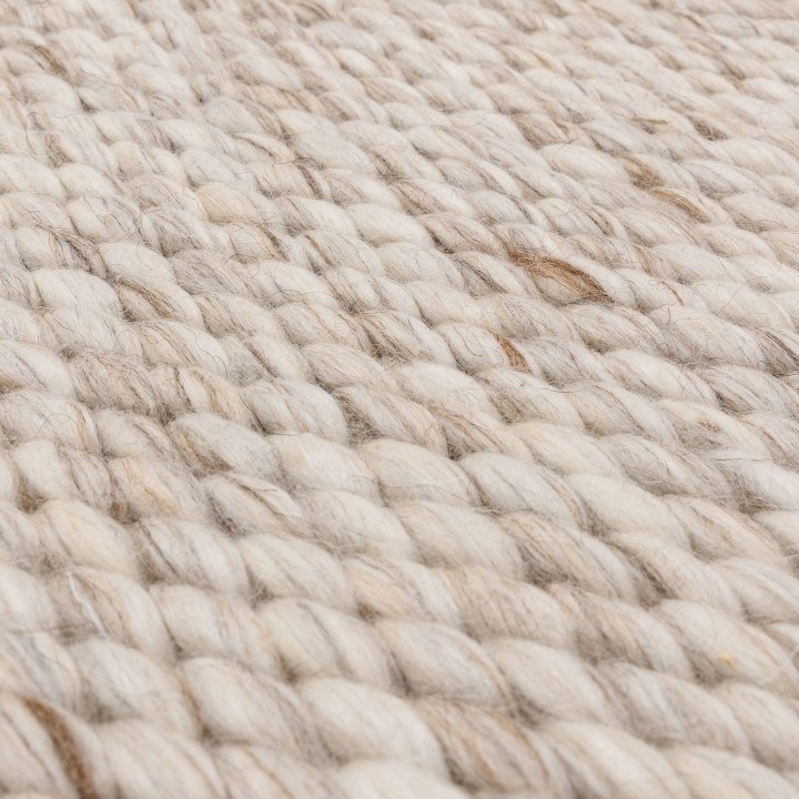Rug Zander plain natural beige with neutral unde
