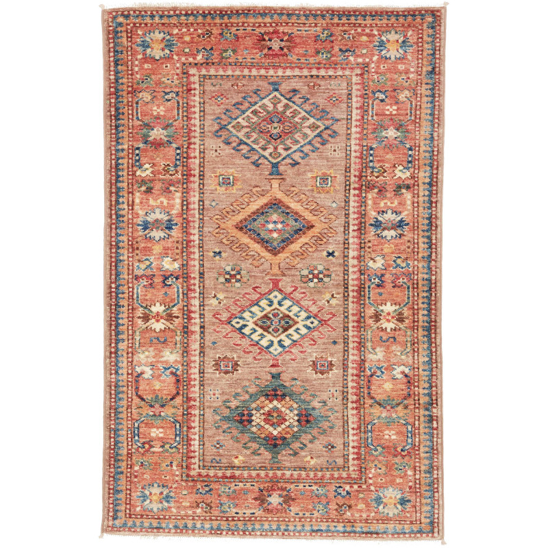 Tappeto Kazak Fine Pakistan 78x120 Marrone Terr