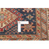 Tappeto Kazak Fine Pakistan 94x150 Blu Scuro Av