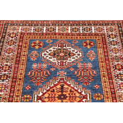 Rug Kazak Fine Pakistan 101x149 Blue Red Orange