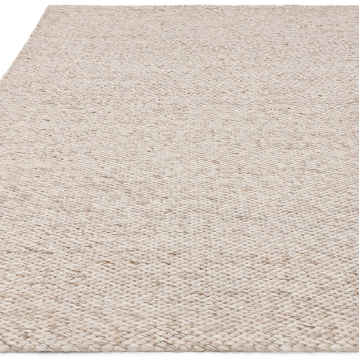 Tappeto Zander tinta unita beige naturale con sf