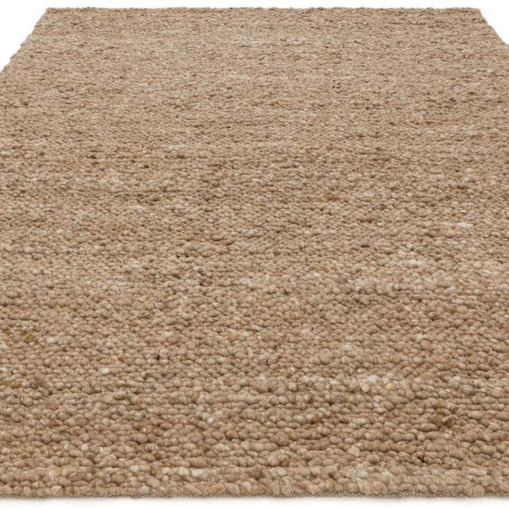 Rug Adler plain beige and sand 200x300 cm