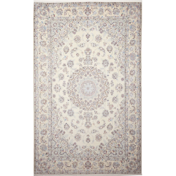 Nain 9la 193x312 Cm Nain 9la, Persia, Hand-carded Wool And