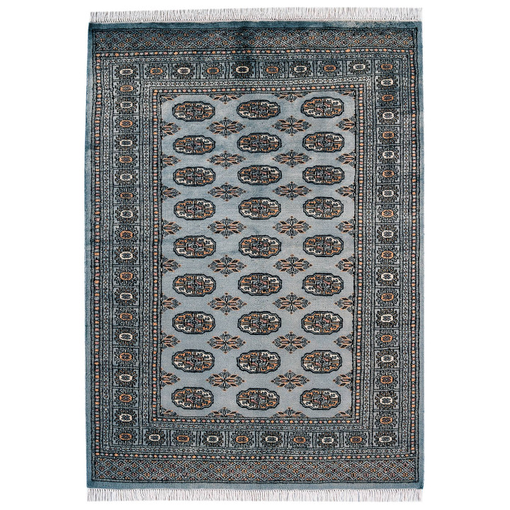 Rug Bokhara stylized blue beige orange Runner 60