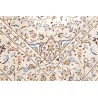 Tappeto Kashan Persia 200x305 Crema Beige Blu C