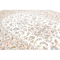 Tappeto Kashan Persia 200x305 Crema Beige Blu C