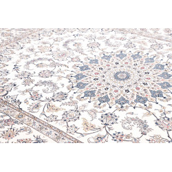 Tappeto Kashan Persia 197x300 Bianco Crema Beig
