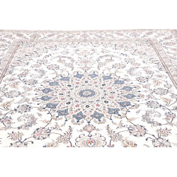 Tappeto Kashan Persia 197x300 Bianco Crema Beig