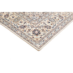 Tappeto Kashan Persia 194x293 Crema Avorio Blu