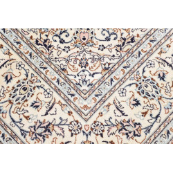 Tappeto Kashan Persia 194x293 Crema Avorio Blu
