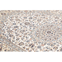 Tappeto Kashan Persia 194x293 Crema Avorio Blu