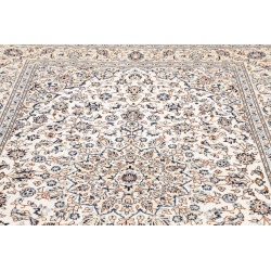 Tappeto Kashan Persia 194x293 Crema Avorio Blu