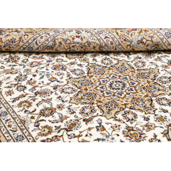 Tappeto Kashan Persia 203x317 Crema Avorio Beig
