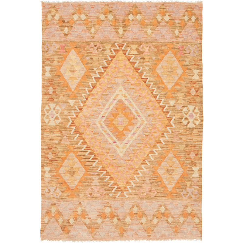 Rug Kilim Afghanistan 102x150 Peach Orange Beig