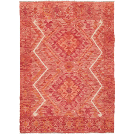 Rug Kilim Afghanistan 126x178 Coral Red Terraco