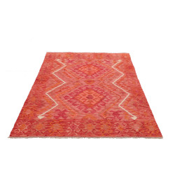 Rug Kilim Afghanistan 126x178 Coral Red Terraco