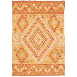 Rug Kilim Afghanistan 101x144 Orange Yellow Oli