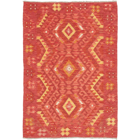 Rug Kilim Afghanistan 105x148 Terracotta Red Oc