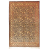 Tappeto Ghom Seta Persia 135x203 Nero Oro Marro