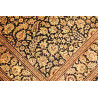 Tappeto Ghom Seta Persia 135x203 Nero Oro Marro