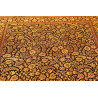 Tappeto Ghom Seta Persia 135x203 Nero Oro Marro