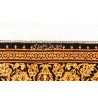 Tappeto Ghom Seta Persia 135x203 Nero Oro Marro