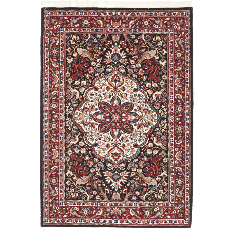 Tappeto Ilaam Persia 107x154 Rosso Bordeaux Ner