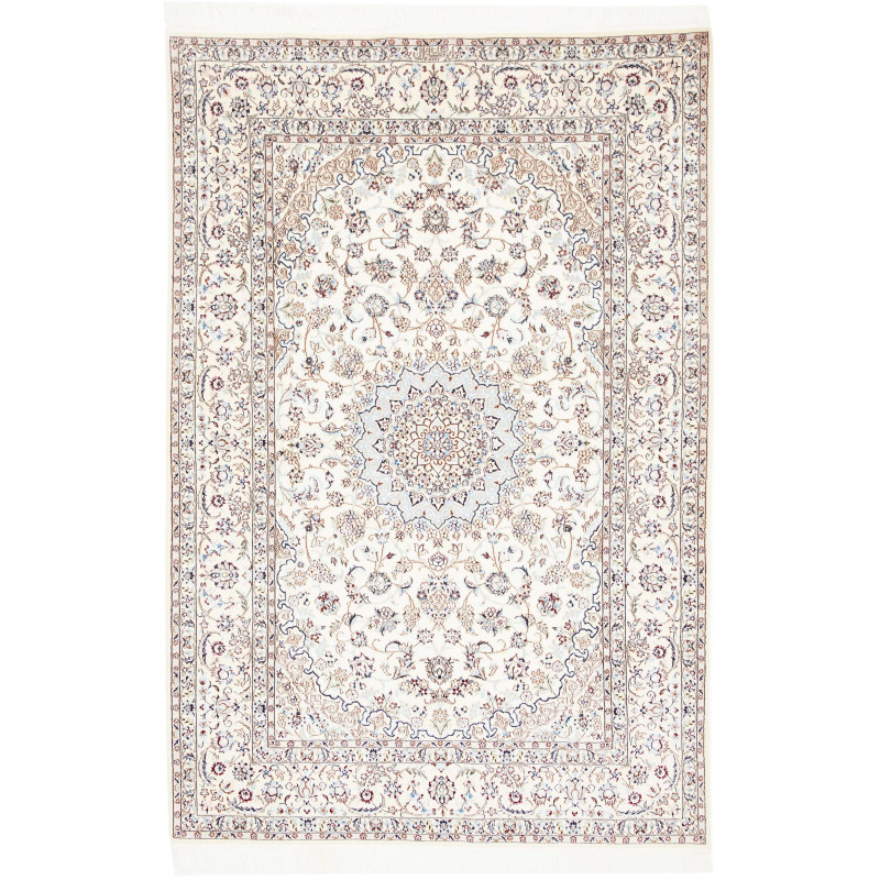 Tappeto Nain 6la Persia 124x191 Bianco Crema Pa
