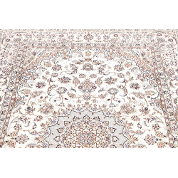Tappeto Nain 6la Persia 124x191 Bianco Crema Pa