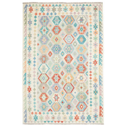 Rug Kilim Afghanistan 200x298 Cream Off White L