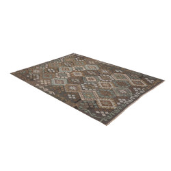 Rug Kilim Afghanistan 154x202 Anthracite Grey E