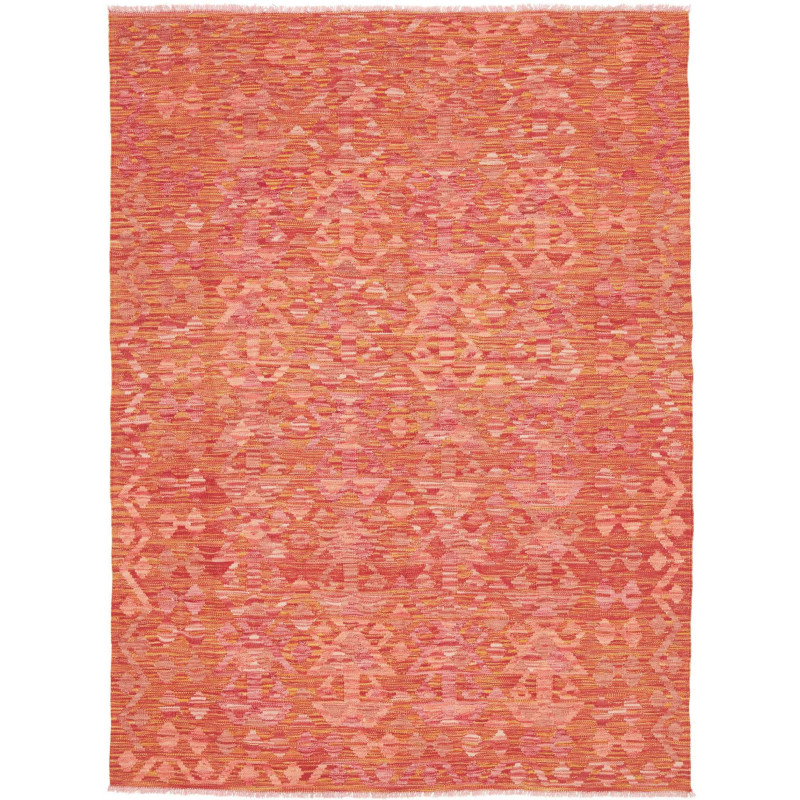 Rug Kilim Afghanistan 150x200 Red Orange Coral