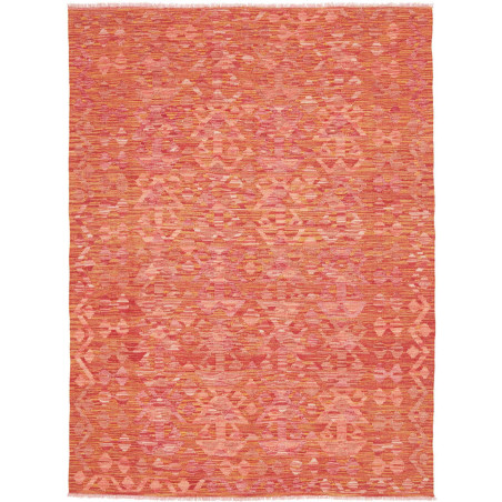 Rug Kilim Afghanistan 150x200 Red Orange Coral
