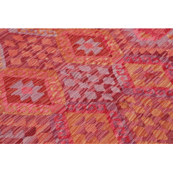 Rug Kilim Afghanistan 153x194 Red Pink Orange L