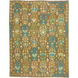 Tappeto Kilim Afghanistan 157x204 Marrone Oliva