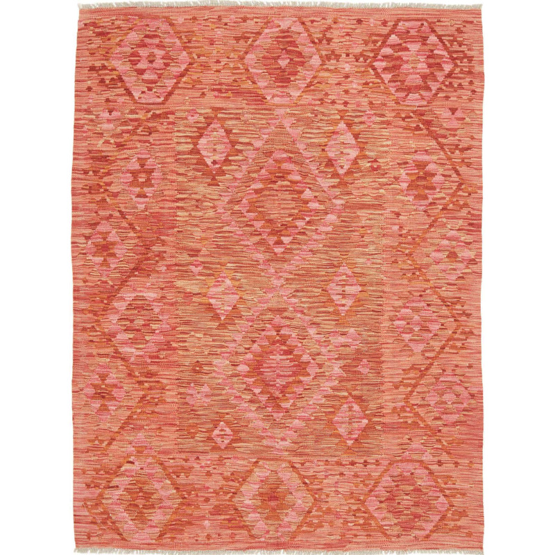 Tappeto Kilim Afghanistan 149x195 Corallo Rosat