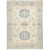 Tappeto Kazak Afghanistan 153x207 Crema Blu Var