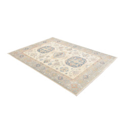 Tappeto Kazak Afghanistan 153x207 Crema Blu Var