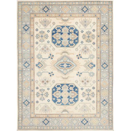 Tappeto Kazak Afghanistan 150x208 Crema Bianco